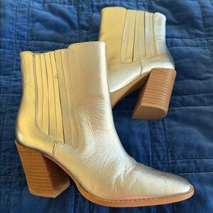 Charles By Charles David Metallic Heeled Boots